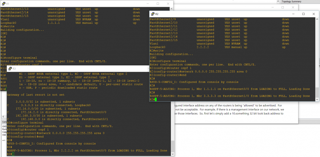 What is the Command in OSPF and BGP? CellStream, Inc.
