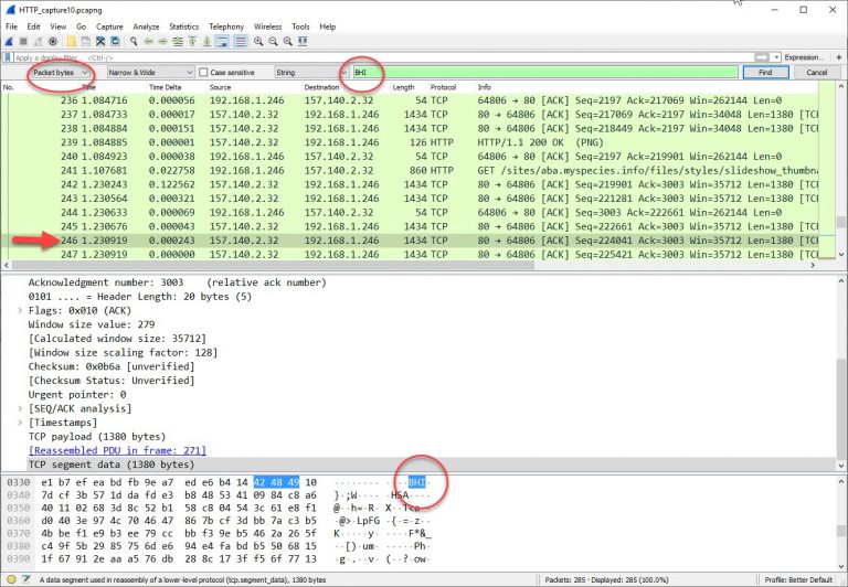 Finding Text Strings in Wireshark Captures - CellStream, Inc.