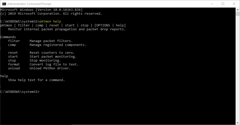 Packet Capture in Windows using pktmon.exe - CellStream, Inc.