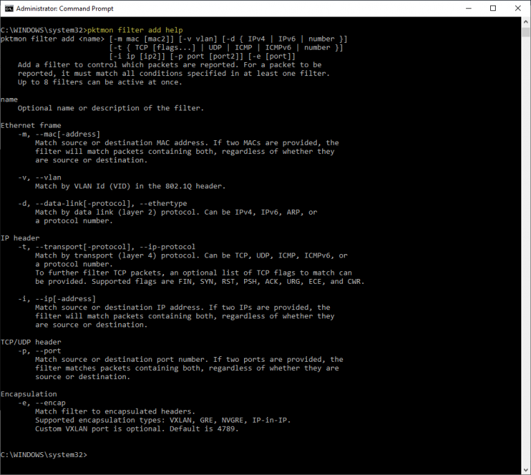 Packet Capture in Windows using pktmon.exe - CellStream, Inc.