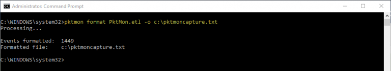 Packet Capture in Windows using pktmon.exe - CellStream, Inc.