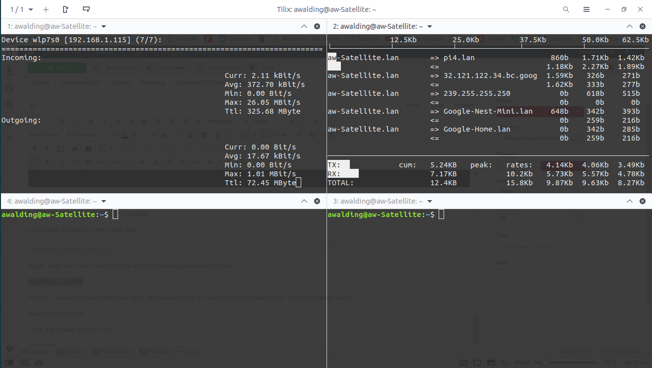 Cool Bandwidth Monitoring in Linux CellStream, Inc.