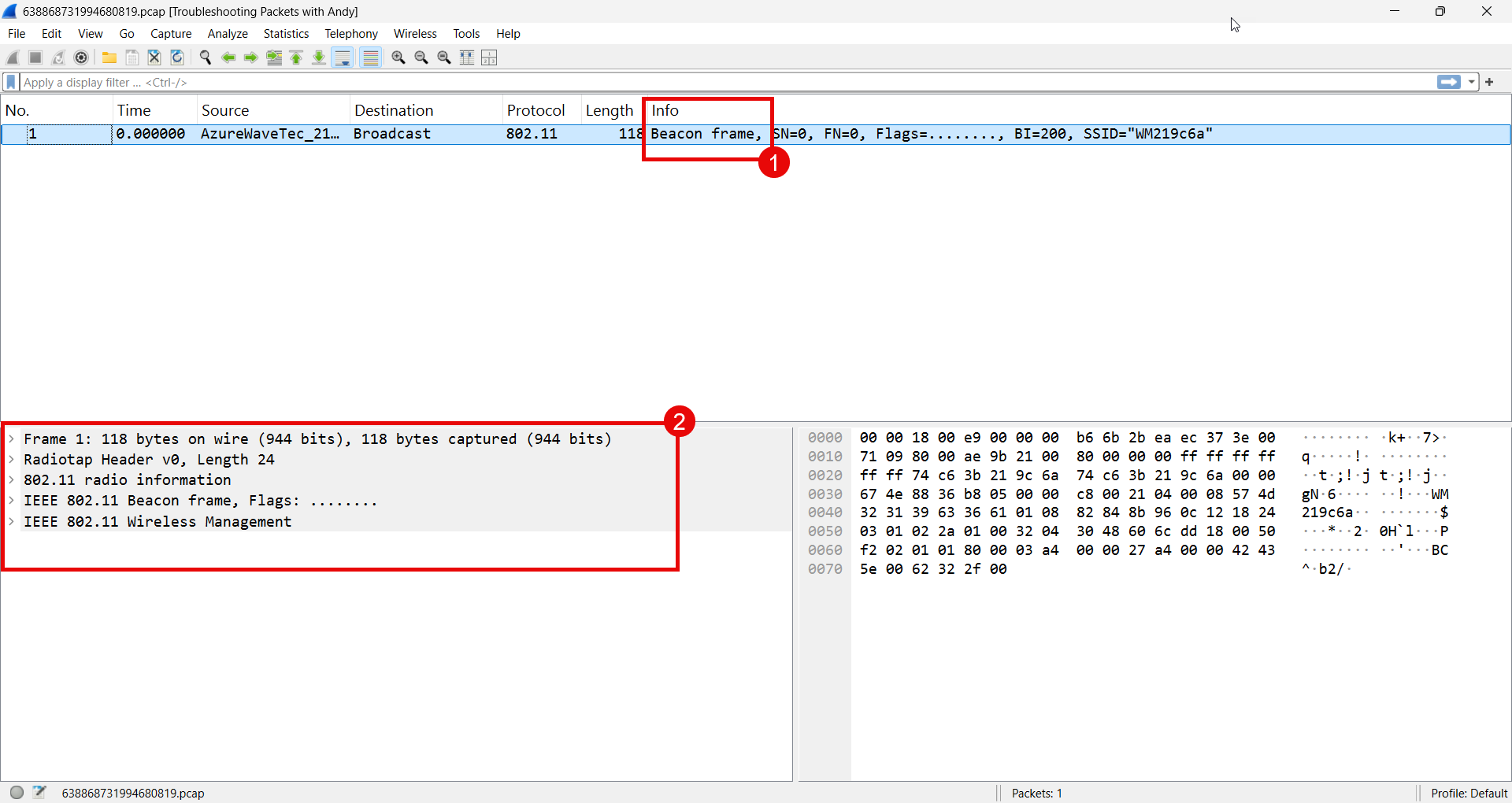Capturing Wi-Fi Beacon Frames with WinFi - CellStream, Inc.