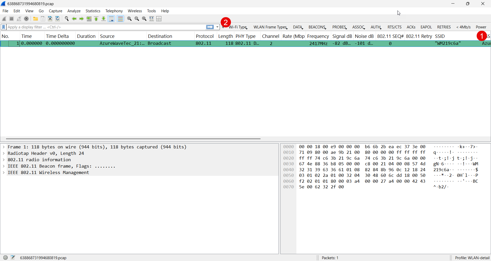 Capturing Wi-Fi Beacon Frames with WinFi - CellStream, Inc.